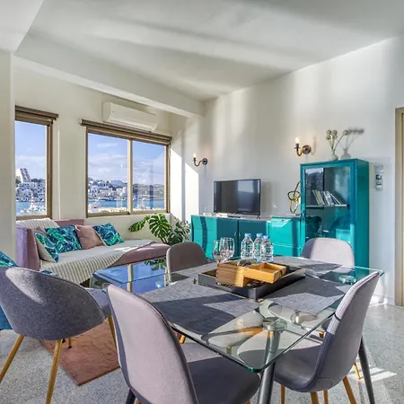 شقة Unique Xemxija Bay 2bedroom, 5m To Sea خليج سانت بول