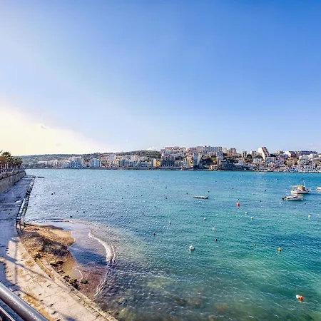 Unique Xemxija Bay 2bedroom, 5m To Sea شقة