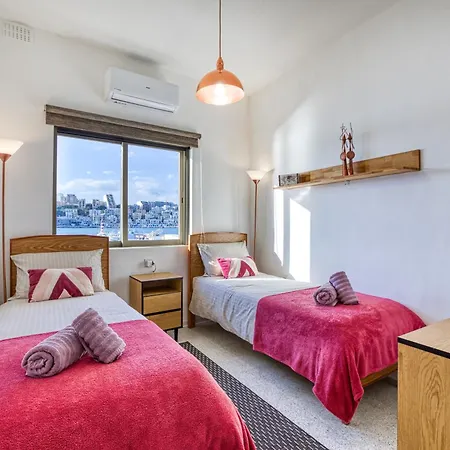 Unique Xemxija Bay 2bedroom, 5m To Sea شقة خليج سانت بول