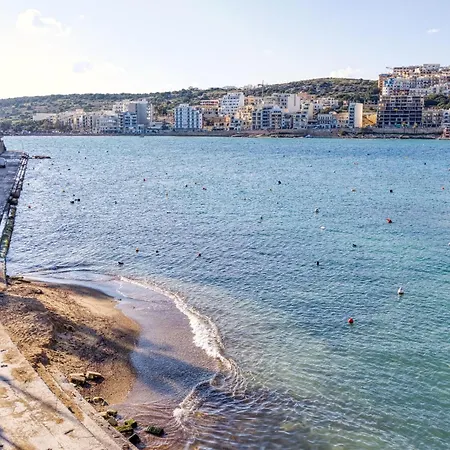 Unique Xemxija Bay 2bedroom, 5m To Sea شقة