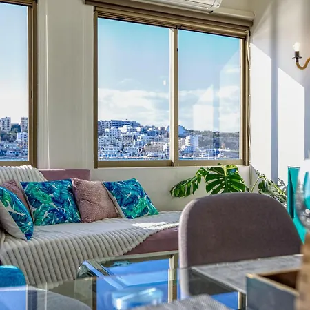 Lägenhet Unique Xemxija Bay 2bedroom, 5m To Sea St. Paul's Bay