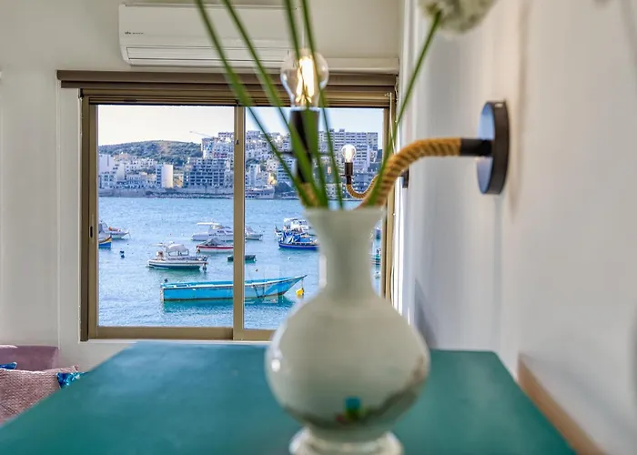 Unique Xemxija Bay 2bedroom, 5m To Sea Lägenhet